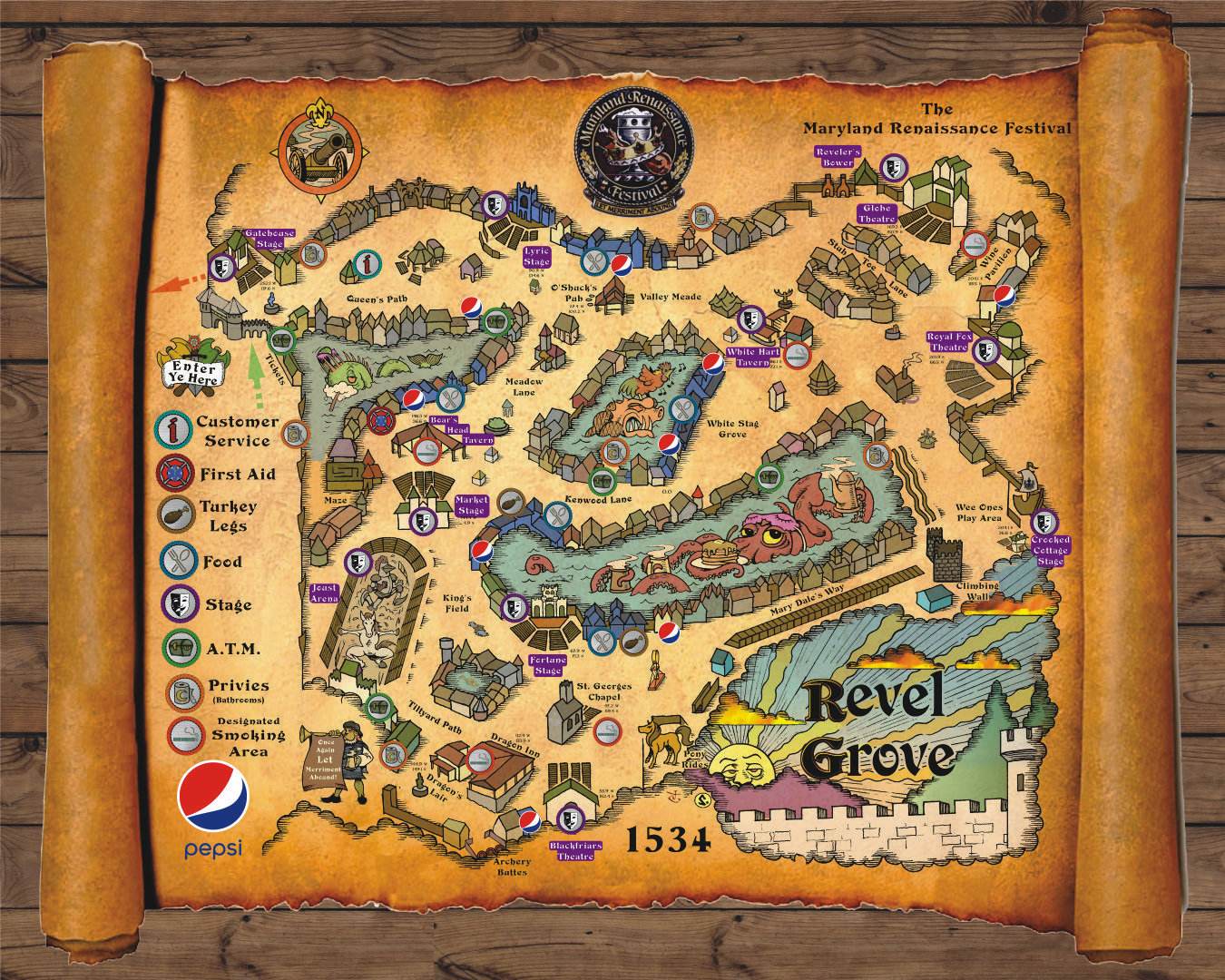 Maryland Renaissance Festival Maps