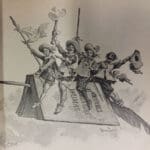 Three Musketeers-Flying-on-Book